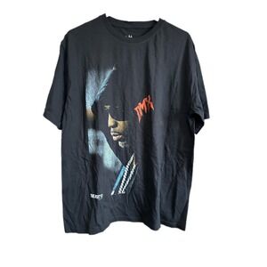 DMX Legends Apparel Graphic T Shirt Black Hip Hop Rap Artist‎ Fan Tee Size L